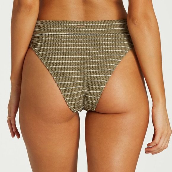 Billabong Striped High Waisted Bikini Bottoms - Picture 6 of 8